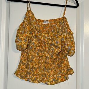 Sienna Sky Yellow Floral Blouse